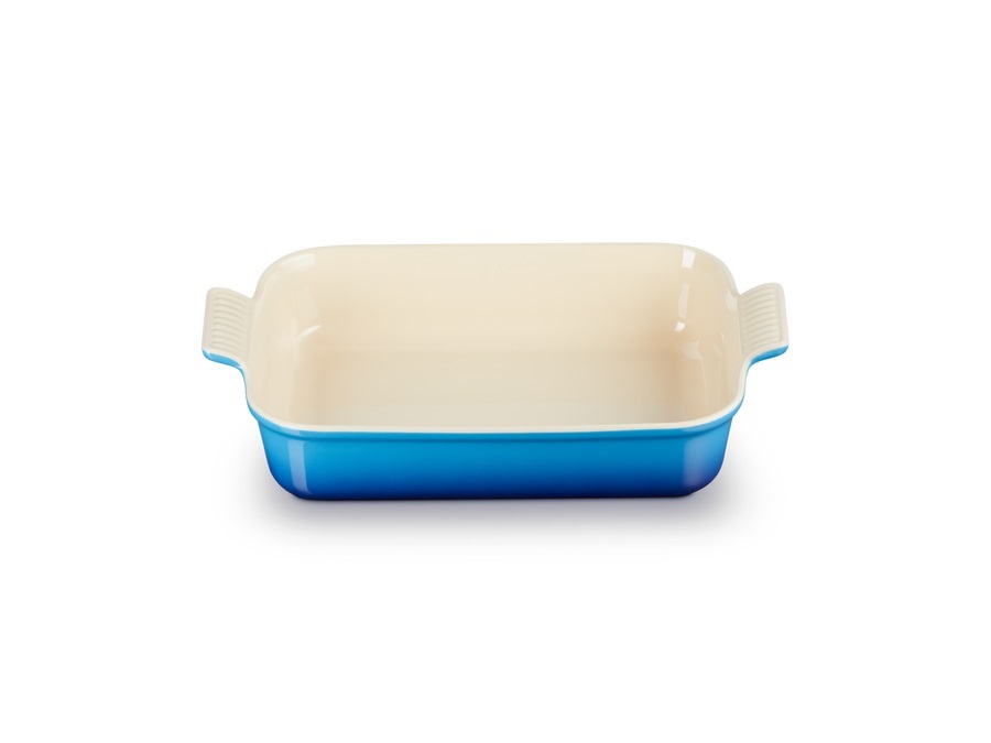 LE CREUSET Tradition, Pirofila rettangolare 32 cm in gres vetrificato - azure blu