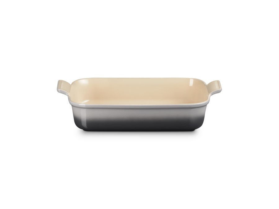 LE CREUSET Tradition, Pirofila rettangolare 32 cm in gres vetrificato - flint