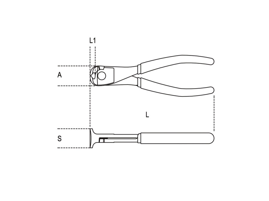 BETA UTENSILI Tronchese a grande effetto a taglienti frontali manici ricoperti con 2 strati di PVC antiscivolo