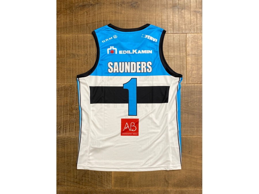 VANOLI BASKET VINTAGE JERSEY SAUNDERS 2019/2020 - BIANCA - L