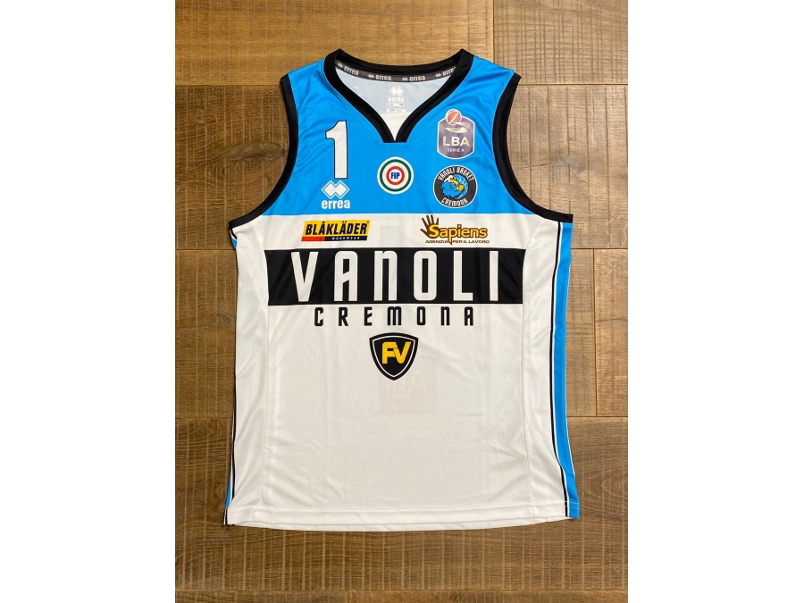 VANOLI BASKET VINTAGE JERSEY SAUNDERS 2019/2020 - BIANCA - L