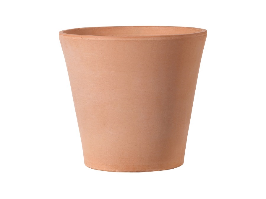 DEROMA White garden, vaso cono in terracotta 26 cm